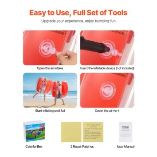 VEVOR Φουσκωτές Μπάλες Σώματος 0.9M 2-Πακέτο SCPJKHSJTZJ37RQPO001V0