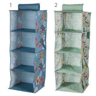 Galileo Θήκη για ρούχα με 4 τμήματα σε υλικό TNT, διακόσμηση με λου...