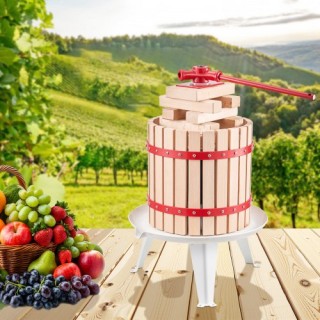 VEVOR Πρέσα Φρούτων Ξύλινη 12L για Παρασκευή Κρασιού GJYZJLSSM12LGR...