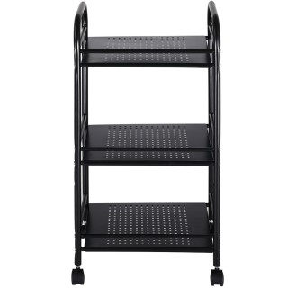 BAKAJI Καρότσι Αισθητικής 3 Ράφια σε Μαύρο Μέταλλο 4 Ρόδες Έπιπλο ... BAKAJI Καρότσι Αισθητικής 3 Ράφια σε Μαύρο Μέταλλο 4 Ρόδες Έπιπλο ...