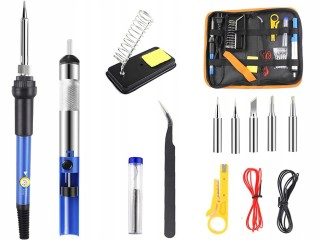 Verk Group Ηλεκτρικό Κολλητήρι 60W Σετ με Ρυθμιζόμενη Θερμοκρασία &...