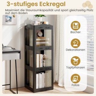 Costway Περιστρεφόμενη Βιβλιοθήκη 3 Επιπέδων με Αντιολισθητικά Πόδι... Costway Περιστρεφόμενη Βιβλιοθήκη 3 Επιπέδων με Αντιολισθητικά Πόδι...