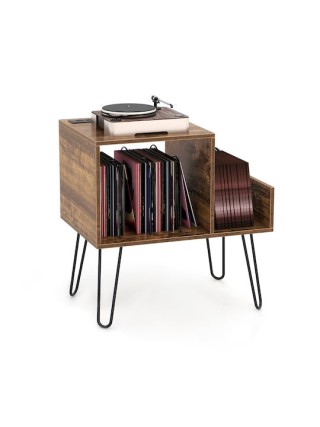 Costway Μεταλλικό Ρουστίκ Βοηθητικό Τραπεζάκι 66x45x67εκ JZ10392DE-CF