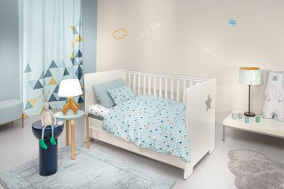 Guy Laroche Σετ 3τμχ Βρεφικά Σεντόνια Two 2 Twenty Aqua 115x170, 11...