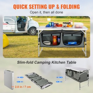 Φορητή Κουζίνα Camping VEVOR με Ρυθμιζόμενο Ύψος CWJKYDCFHSHSB10K7V0 Φορητή Κουζίνα Camping VEVOR με Ρυθμιζόμενο Ύψος CWJKYDCFHSHSB10K7V0