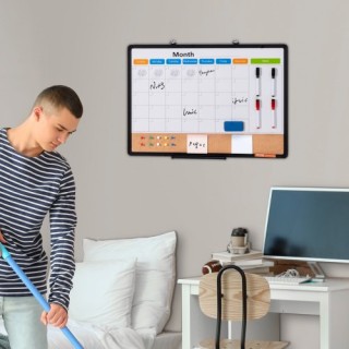 VEVOR 24x18 Μηνιαίο Ημερολόγιο Πίνακας & Πίνακας Φελλού με Αλουμινέ... VEVOR 24x18 Μηνιαίο Ημερολόγιο Πίνακας & Πίνακας Φελλού με Αλουμινέ...