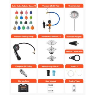 VEVOR Σετ Ελέγχου Πίεσης Ψυκτικού 47 Τεμ., Κιτ Αναπλήρωσης Ψυγείου ... VEVOR Σετ Ελέγχου Πίεσης Ψυκτικού 47 Τεμ., Κιτ Αναπλήρωσης Ψυγείου ...