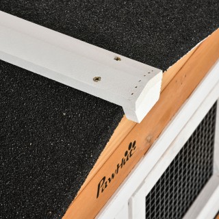 PawHut Κλουβί κουνελιών 2 επιπέδων με προστατευτικό δίχτυ, από ξύλο... PawHut Κλουβί κουνελιών 2 επιπέδων με προστατευτικό δίχτυ, από ξύλο...