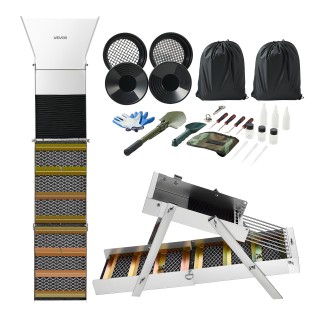 VEVOR Σετ Χρυσοθηρίας Highbanker 3 σε 1 Πτυσσόμενο Sluice Box 1270 ...