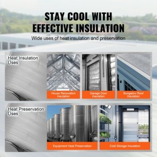 Διπλή Ανακλαστική Μόνωση VEVOR 48x250ft LBPEBZBRFSFSSW5PAV0 Διπλή Ανακλαστική Μόνωση VEVOR 48x250ft LBPEBZBRFSFSSW5PAV0