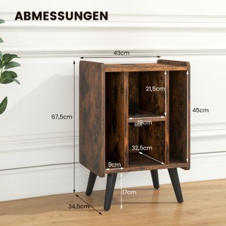 Costway Βάση Πικάπ με Σταθμό Φόρτισης & 4 Ανοιχτά Ράφια για Δίσκους... Costway Βάση Πικάπ με Σταθμό Φόρτισης & 4 Ανοιχτά Ράφια για Δίσκους...