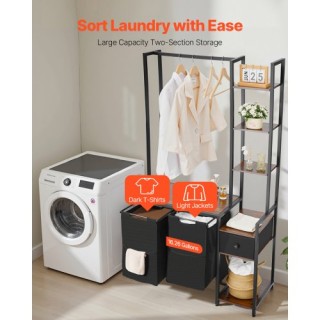 VEVOR Τριπλό Καλάθι Ρούχων με Ράφι και Δύο Θέσεις XYLEKJSMGBS3W548X... VEVOR Τριπλό Καλάθι Ρούχων με Ράφι και Δύο Θέσεις XYLEKJSMGBS3W548X...