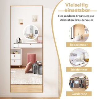 Costway 56 x 150 εκ. HD ολόσωμος καθρέφτης για κρέμασμα ή στήριξη σ... Costway 56 x 150 εκ. HD ολόσωμος καθρέφτης για κρέμασμα ή στήριξη σ...