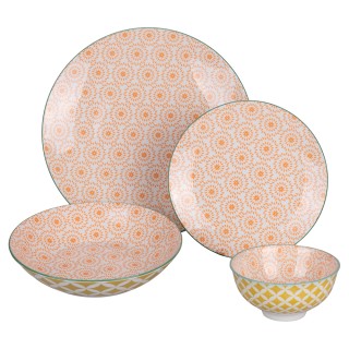 Villa DEste Σετ πιάτων 24 τεμαχίων από πορσελάνη για 6 άτομα με δι... Villa DEste Σετ πιάτων 24 τεμαχίων από πορσελάνη για 6 άτομα με δι...