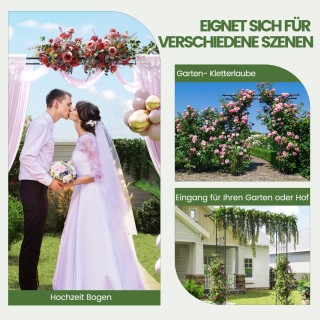 Costway  Μεταλλική Πέργκολα Κήπου για Αναρριχόμενα Φυτά 80 x 40 x 2...