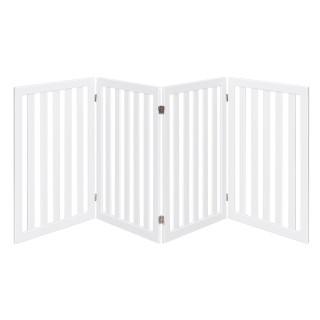 Costway Πτυσσόμενο Ξύλινο Πάνελ Προστασίας για Κατοικίδια 89cm - 4 ...