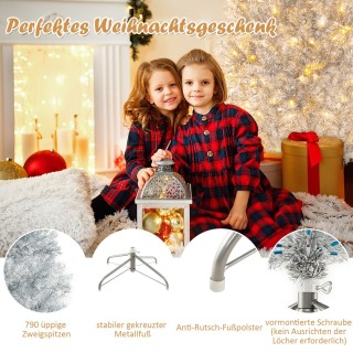 Costway Προ-φωτισμένο Τεχνητό Χριστουγεννιάτικο Δέντρο 180 εκ. με ... Costway Προ-φωτισμένο Τεχνητό Χριστουγεννιάτικο Δέντρο 180 εκ. με ...