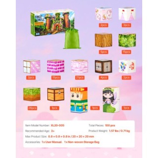 VEVOR Μαγνητικά Τούβλα 100 Τμχ Κάστρο Πριγκίπισσας STEM Montessori ... VEVOR Μαγνητικά Τούβλα 100 Τμχ Κάστρο Πριγκίπισσας STEM Montessori ...