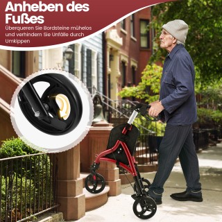 Costway Αναδιπλούμενος Περπατήρας για Ηλικιωμένους, Ελαφρύς Αλουμιν... Costway Αναδιπλούμενος Περπατήρας για Ηλικιωμένους, Ελαφρύς Αλουμιν...