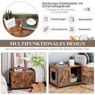 Βιομηχανικό Ντουλάπι Γατοτουαλέτας με Διπλές Πόρτες και Ρυθμιζόμενα...