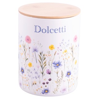 Galileo Βάζο μπισκότων 2 L κεραμικό με καπάκι από μπαμπού Jardin 59...