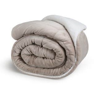 Πολυτελής Κουβέρτα Διπλής Όψης Sherpa 200 x 200 cm Taupe 872060488... Πολυτελής Κουβέρτα Διπλής Όψης Sherpa 200 x 200 cm Taupe 872060488...