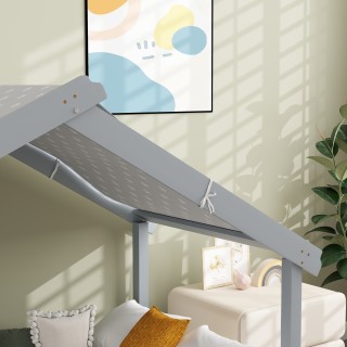 HOMCOM Κρεβάτι σε Σπιτάκι από Ξύλο Πεύκου με 15 Σανίδες και Οροφή ... HOMCOM Κρεβάτι σε Σπιτάκι από Ξύλο Πεύκου με 15 Σανίδες και Οροφή ...