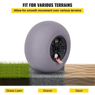 VEVOR Ρόδες Παραλίας 13 για Καρότσι, 2-Πακ  STLYCBDDWC12QYXY9V0