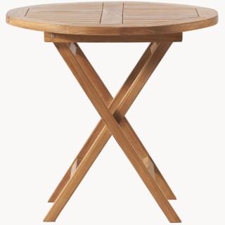 BAKAJI Πτυσσόμενο Στρογγυλό Τραπέζι Κήπου από Τικ Διάμετρος 80 για... BAKAJI Πτυσσόμενο Στρογγυλό Τραπέζι Κήπου από Τικ Διάμετρος 80 για...