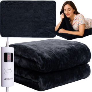 Ruhhy Ηλεκτρική Κουβέρτα Διπλή 180x130cm με 6 Λειτουργίες και Τηλεχ...