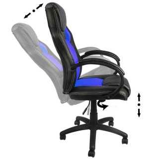 BAKAJI  Καρέκλα Γραφείου Διευθυντική με Περιστρεφόμενους Τροχούς Αθ...