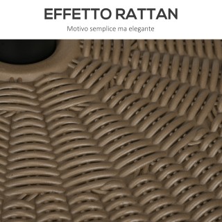 Outsunny Βάση για Ομπρέλα με 2 Ενσωματωμένες Λαβές, από HDPE και Ατ...