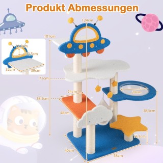 Costway Διαστημικό Δέντρο Αναρρίχησης Γάτας με 7 Επίπεδα και Πλατφό... Costway Διαστημικό Δέντρο Αναρρίχησης Γάτας με 7 Επίπεδα και Πλατφό...