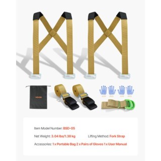 VEVOR Σύστημα Μεταφοράς 2 Ατόμων με Ρυθμιζόμενους Ιμάντες για Έπιπλ... VEVOR Σύστημα Μεταφοράς 2 Ατόμων με Ρυθμιζόμενους Ιμάντες για Έπιπλ...