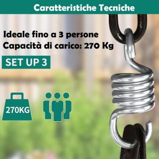 BAKAJI Κούνια Κήπου 3 Θέσεων με Ρυθμιζόμενο Σκίαστρο 172x110x155 cm... BAKAJI Κούνια Κήπου 3 Θέσεων με Ρυθμιζόμενο Σκίαστρο 172x110x155 cm...