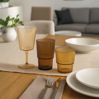 Villa DEste Σετ 12 τμχ Ποτήρι ποτού 420 ml καφέ σε πλαστικό PS Sha... Villa DEste Σετ 12 τμχ Ποτήρι ποτού 420 ml καφέ σε πλαστικό PS Sha...