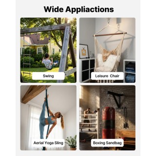 VEVOR Γάντζοι Κούνιας 6 Τεμαχίων Βαρέως Τύπου Ανοξείδωτοι 386kg QQG...