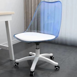 Shally Dogan Καρέκλα Γραφείου με ρόδες και Διαφανή Μπλε Πλάτη Καρέ... Shally Dogan Καρέκλα Γραφείου με ρόδες και Διαφανή Μπλε Πλάτη Καρέ...