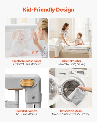 VEVOR Παιδικό Κάγκελο Κρεβατιού 2000x890 mm YYECLHHLBYSX7BGHE001V0 VEVOR Παιδικό Κάγκελο Κρεβατιού 2000x890 mm YYECLHHLBYSX7BGHE001V0