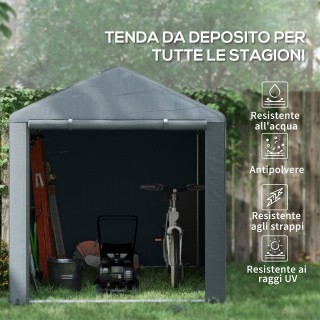 Αποθήκη Εργαλείων και Σκηνή Γκαράζ με Κάλυμμα κατά της UV 160 x 218... Αποθήκη Εργαλείων και Σκηνή Γκαράζ με Κάλυμμα κατά της UV 160 x 218...