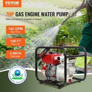 VEVOR Βενζινοκίνητη Αντλία Νερού 2 7HP 4-Χρονών RYFDJSBYCYC27O63FV0