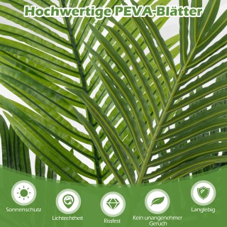 Costway Σετ 2 Τεχνητών Φοινίκων Αρέκα 90εκ σε Γλάστρα HZ10328GN-2 Costway Σετ 2 Τεχνητών Φοινίκων Αρέκα 90εκ σε Γλάστρα HZ10328GN-2