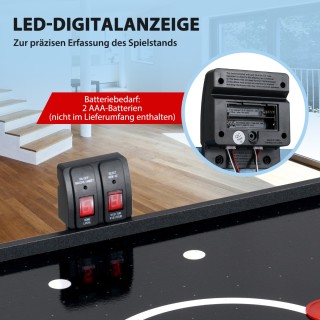 Costway Πτυσσόμενο Τραπέζι Air Hockey με LED και Ηλεκτρικό Κινητήρα... Costway Πτυσσόμενο Τραπέζι Air Hockey με LED και Ηλεκτρικό Κινητήρα...