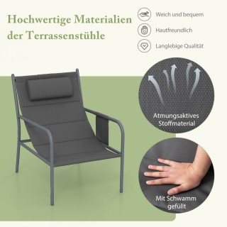 Costway  Σετ Μπιστρό 3 Τεμαχίων με Εργονομικές Καρέκλες και Τραπέζι...