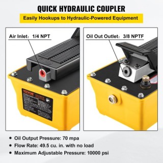 VEVOR Αεροϋδραυλική Αντλία 10,000 PSI με Ποδόπληκτρο και Σπρέι για ...