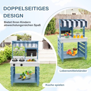 Costway Παιδική Εξωτερική Κουζίνα από Ξύλο με Λειτουργία Νερού 94 ... Costway Παιδική Εξωτερική Κουζίνα από Ξύλο με Λειτουργία Νερού 94 ...
