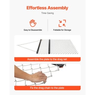 VEVOR Σύρσιμο Άροτρο 4x5 Chain Harrow για ATV/UTV/Τρακτέρ LP45FTSWK... VEVOR Σύρσιμο Άροτρο 4x5 Chain Harrow για ATV/UTV/Τρακτέρ LP45FTSWK...