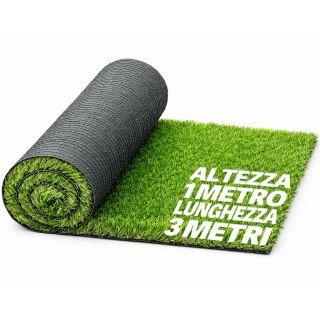 BAKAJI Τεχνητό Χλοοτάπητας Ρολό 1x3M για Εξωτερικό Χώρο, Κήπο & Βερ... BAKAJI Τεχνητό Χλοοτάπητας Ρολό 1x3M για Εξωτερικό Χώρο, Κήπο & Βερ...