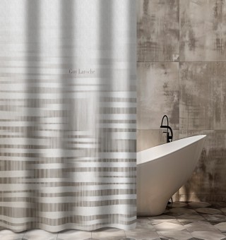 Guy Laroche Κουρτίνα Μπάνιου Cuba Grey 240x185 εκ, 1128030125018 Guy Laroche Κουρτίνα Μπάνιου Cuba Grey 240x185 εκ, 1128030125018