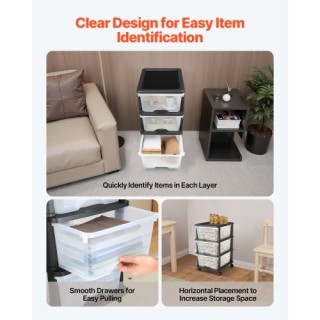 VEVOR Καρότσι Πλαστικών Συρταριών με 3 Συρτάρια και Ροδάκια CWCT1SL... VEVOR Καρότσι Πλαστικών Συρταριών με 3 Συρτάρια και Ροδάκια CWCT1SL...